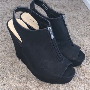 Black Wedges size 9